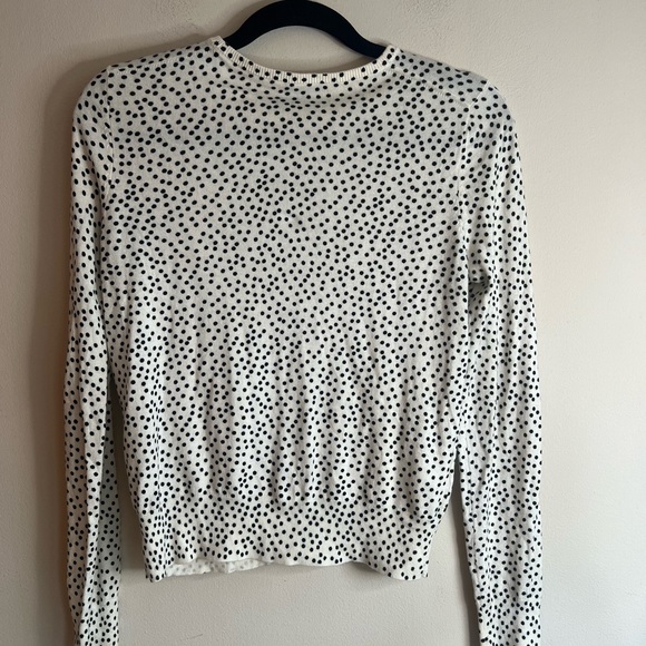 Ann Taylor woman’s polka dot cotton blend cardigans sweater - Picture 6 of 7